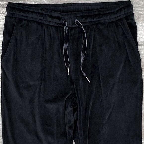 Z Supply Evalyn Silky Velour Drawstring Jogger Pant in Onyx Women's Size S - Picture 4 of 15